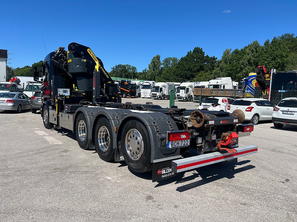 Scania R490 8x4*4 Tridem Kranväxlare, Palfinger 27002 Kran