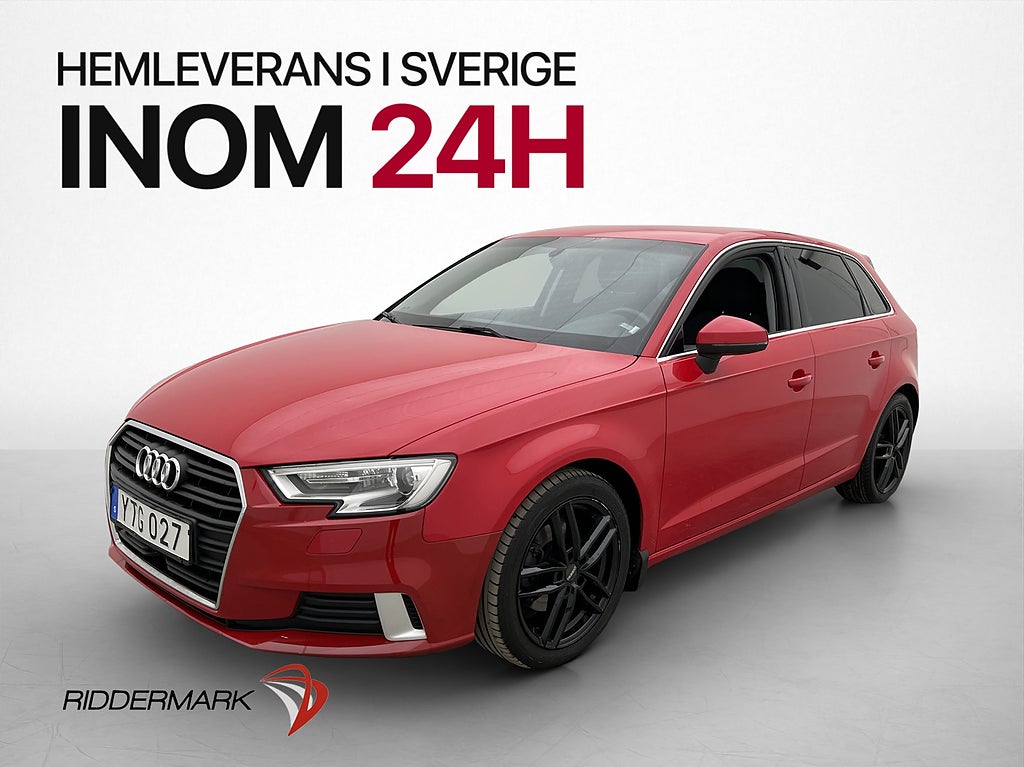 Audi A3 Sportback TFSI 150hk Proline Värm Sensorer Dragkrok