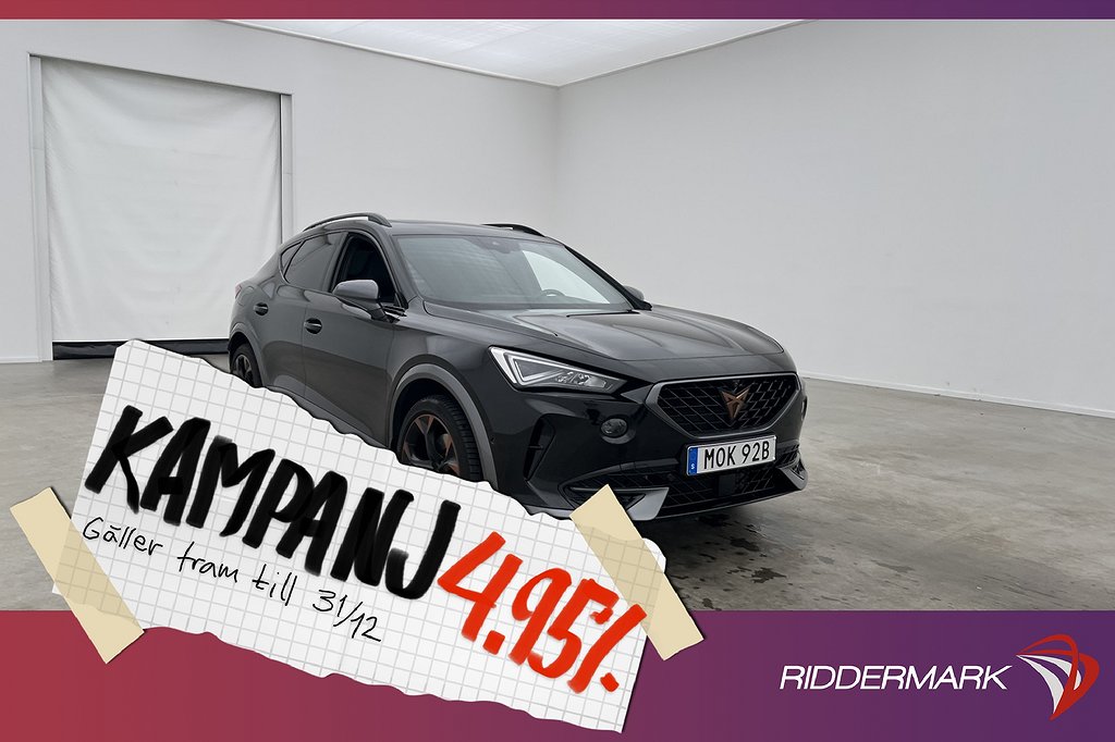 Cupra Formentor VZ e-Hybrid 245hk Winter Pano 36 4,95% Ränta