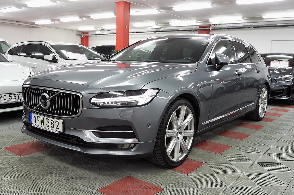 Volvo V90 D5 AWD Inscription Pan Polestar B&W 360° SoV Hjul Max utrust