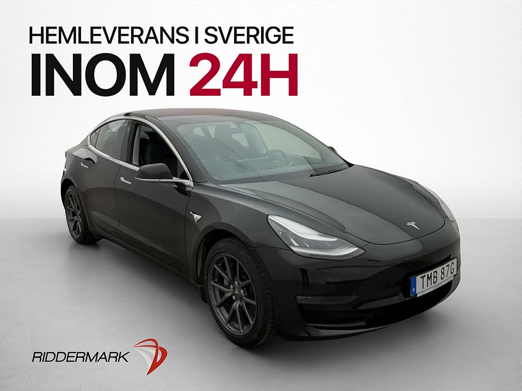 Tesla Model 3 Long Range AWD AP Pano Svensksåld Två-brukare