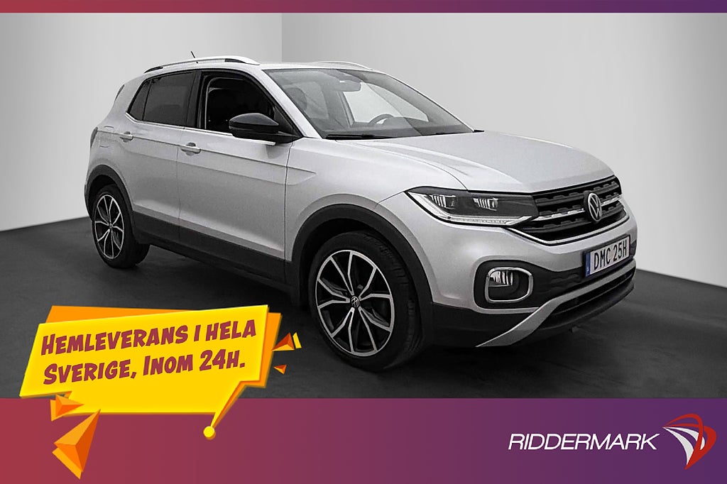 Volkswagen T-CROSS 1.0 TSI 110hk GT Sensorer CarPlay