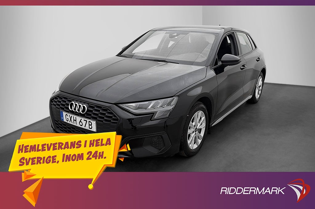 Audi A3 35 TFSI 150hk Cockpit Kamera Adaptiv farthållare