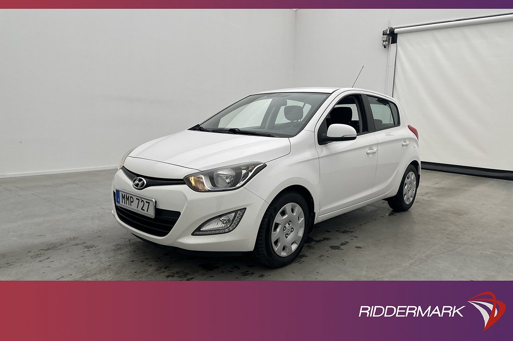 Hyundai i20 1.2 84hk Premium Värmare Sensorer Låg-Skatt