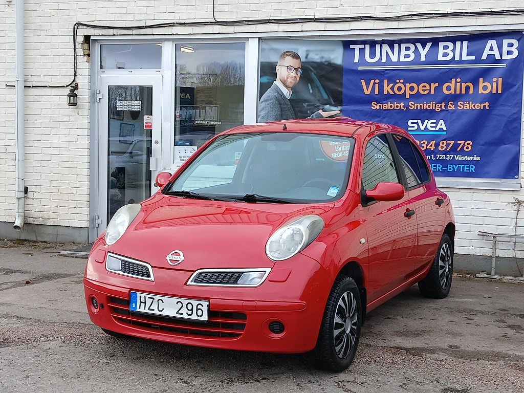 Nissan Micra 5-dörrar 1.2 Kamkedja/AUX/Besiktad/Servad/M-Värm&uttag