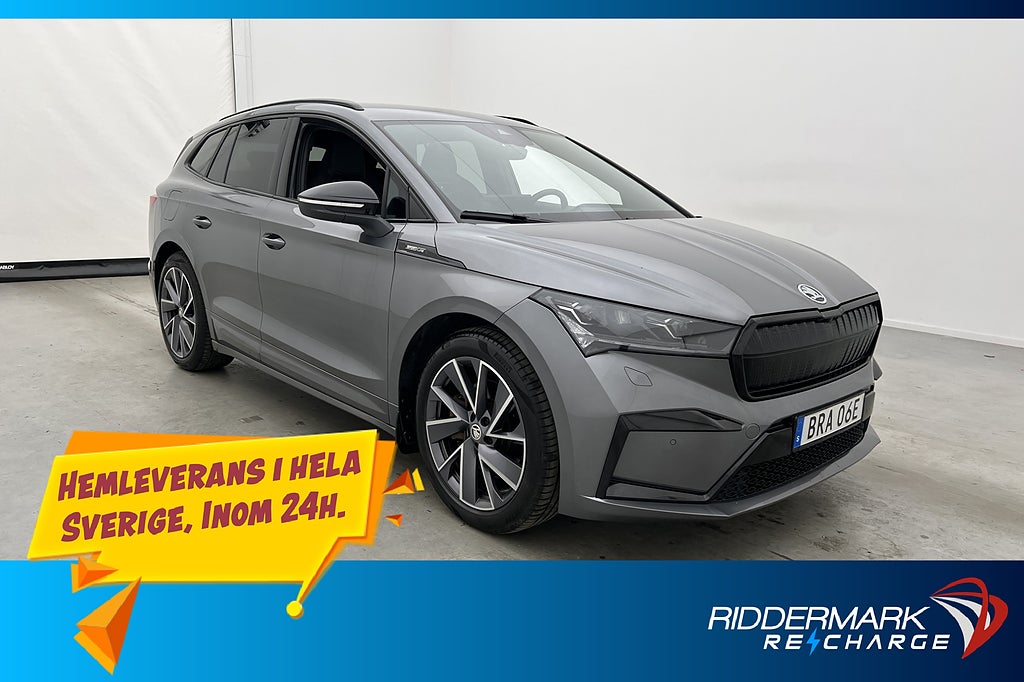 Skoda Enyaq iV 80 204hk Sportline HUD Dragkrok Kamera MOMS