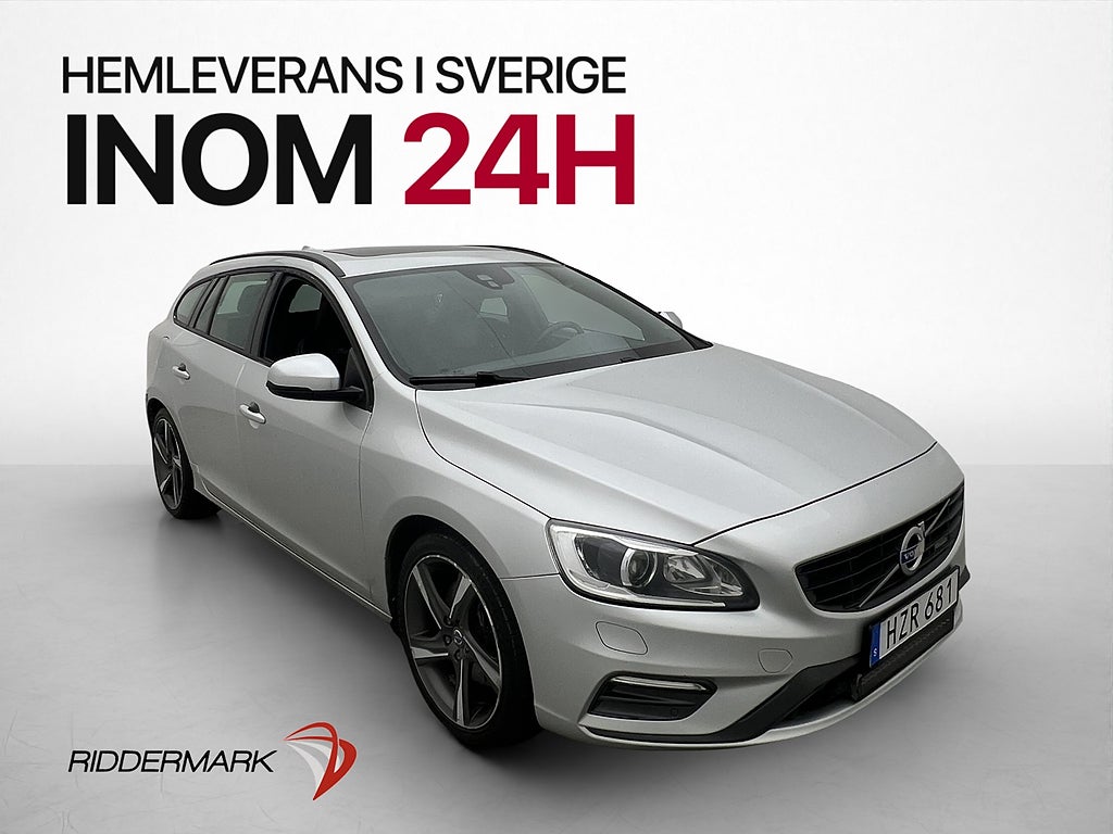 Volvo V60 D4 AWD R-Design T-Lucka Drag D-Värmare Navi VOC
