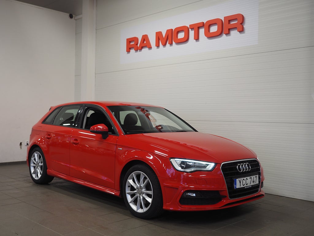 Audi A3 Sportback 1.4 TFSI 125 hk Aut S-Line |PDC|Bluetooth| 2016