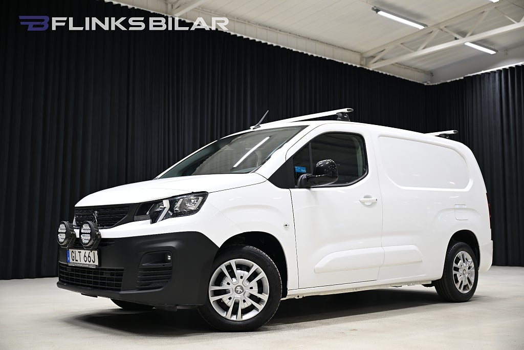 Peugeot Partner 130HK L2|Automat|Inredd|Drag|Värmare|Backkamera|Leasbar