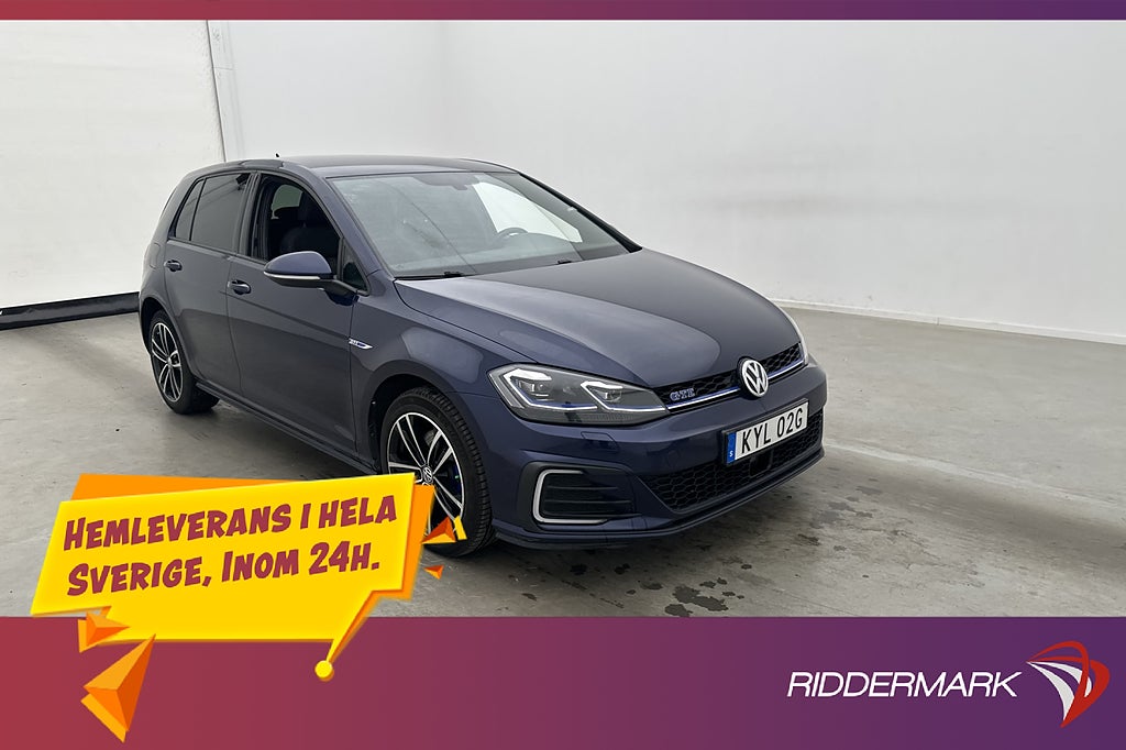 Volkswagen Golf GTE 204hk Cockpit Värmare Sensorer CarPlay