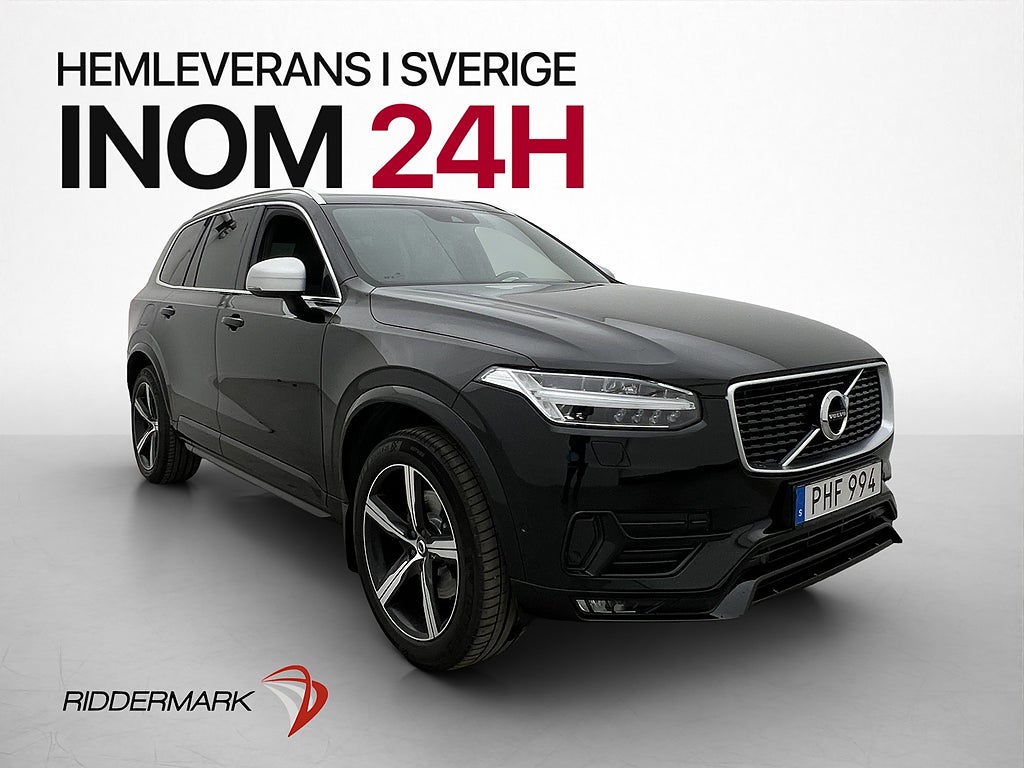 Volvo XC90 D4 AWD R-Design 7-Sits Pano VOC Värm Kamera Drag