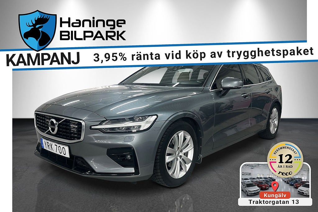 Volvo V60 D3 / Dragkrok / GPS / Carplay / Skinn / SUPERDEAL 3,95%
