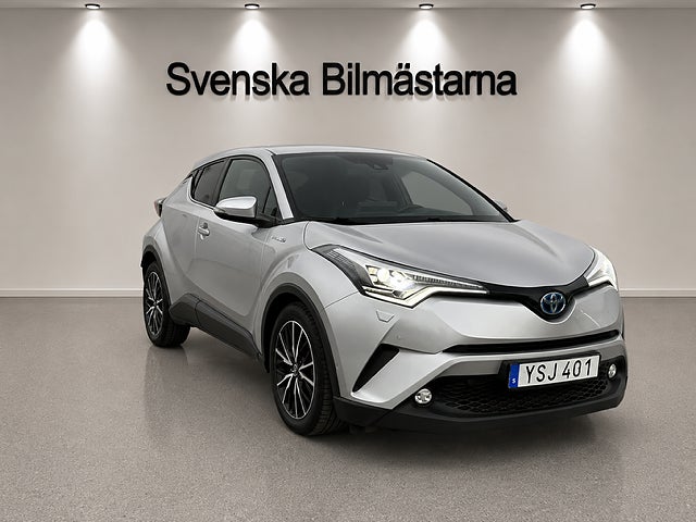 Toyota C-HR Hybrid CVT, 122hk Executive Euro 6 kamera, halvskinn