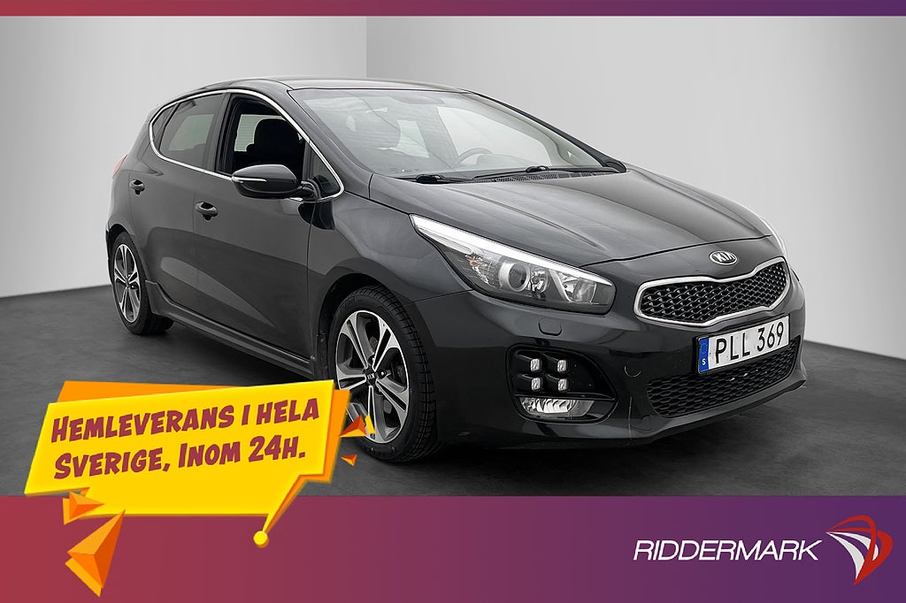 Kia Ceed 136hk GT-Line Kamera CarPlay Dragkrok Rattvärme