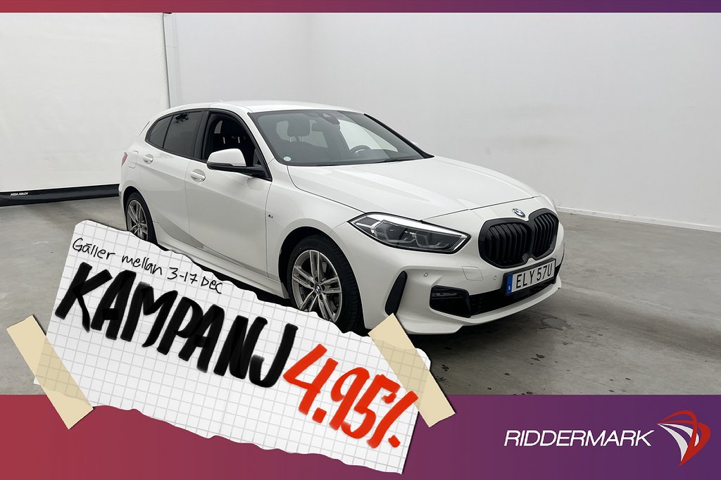 BMW 118 i 136hk M Sport HiFi Sensorer Rattvär 4,95% Ränta