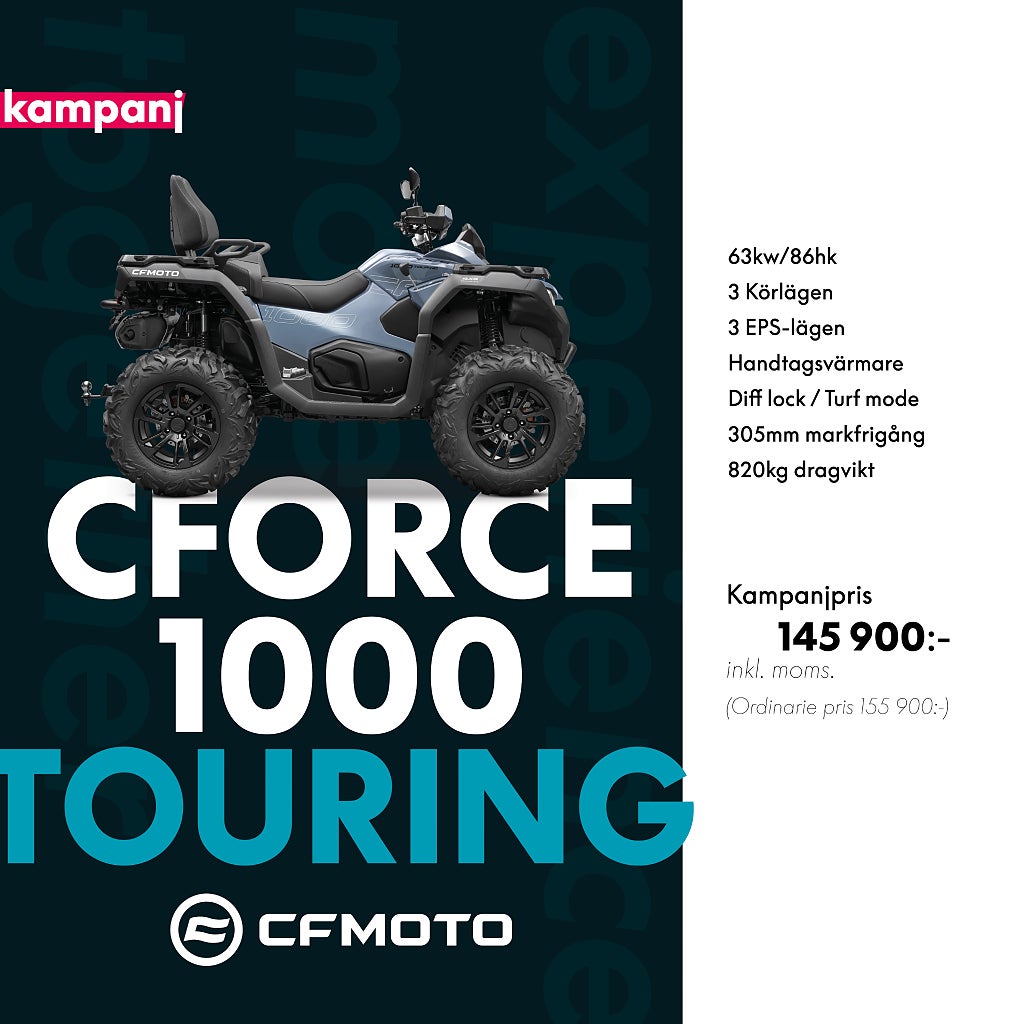 CFMOTO C FORCE 1000 EPS KAMPANJ PRISSÄNKT + PLOG KAMPANJ