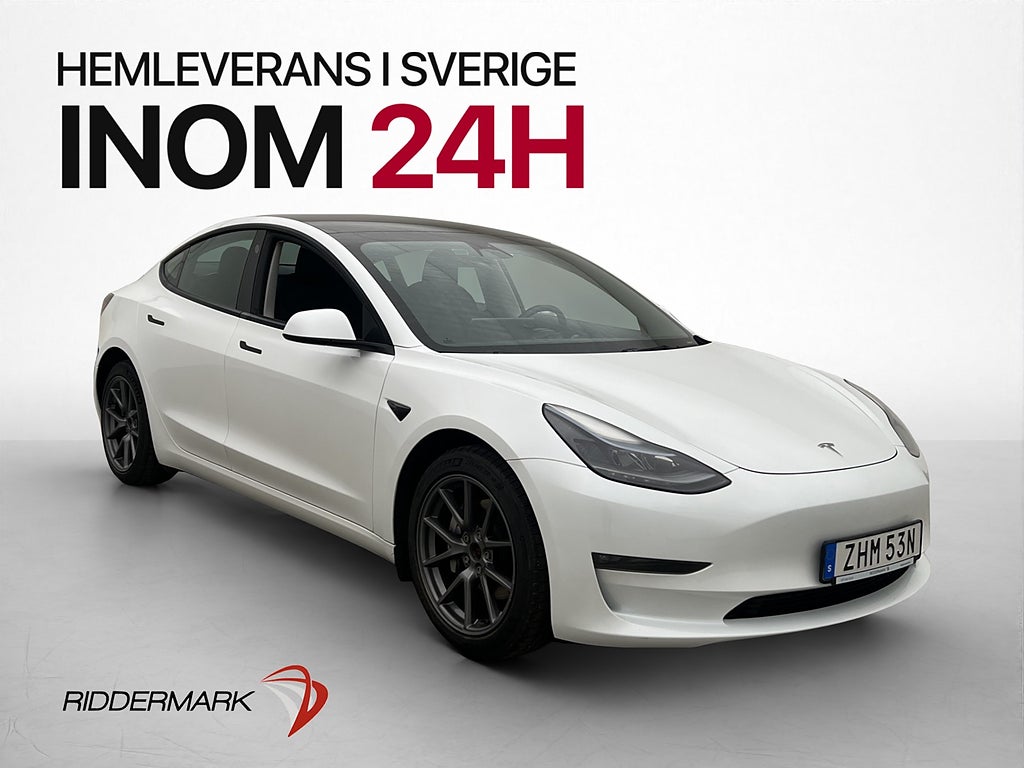 Tesla Model 3 Long Range 498hk AWD Pano Skinn B-Kamera AP