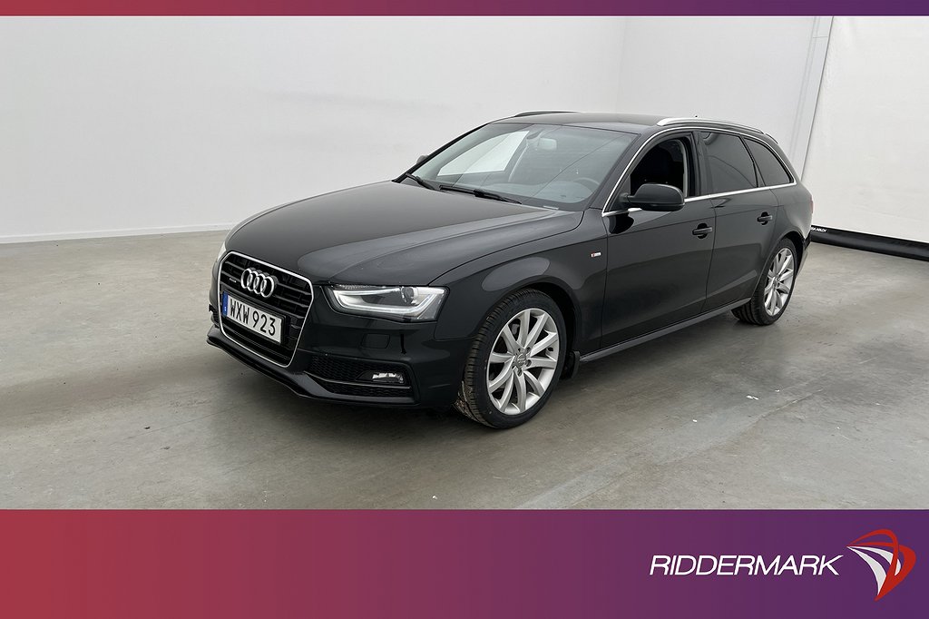 Audi A4 Avant TDI Quattro 190hk S-Line Navi Sensorer Drag