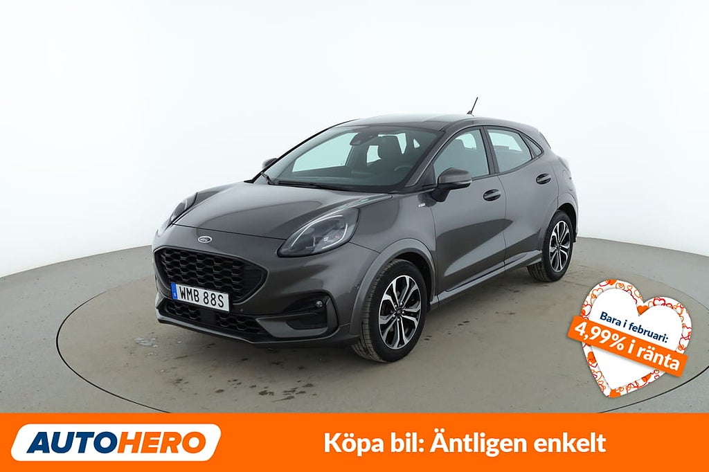 Ford Puma 1.0 EcoBoost ST-Line / Rattvärme, GPS, Backkam...