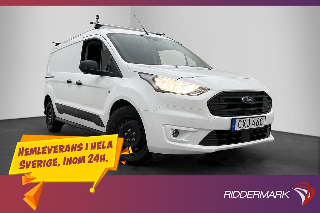 Ford Transit Connect LWB 1.5 Värm Drag 2xDörr B-Kamera Moms