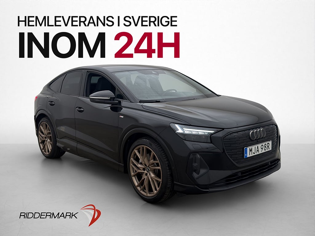 Audi Q4 55 Sportback e-tron Q S-Line Sonos HUD 360° Dragkrok