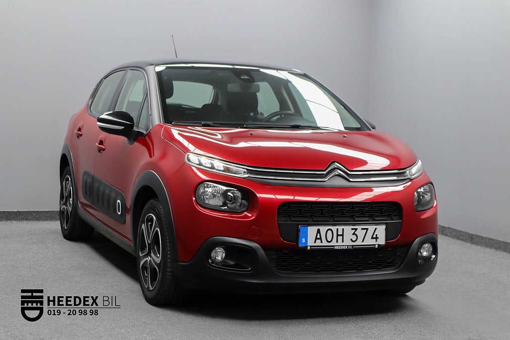 Citroën C3 1.2 PureTech 82hk Euro 6 CarPlay P-sensor GPS 2-brukare