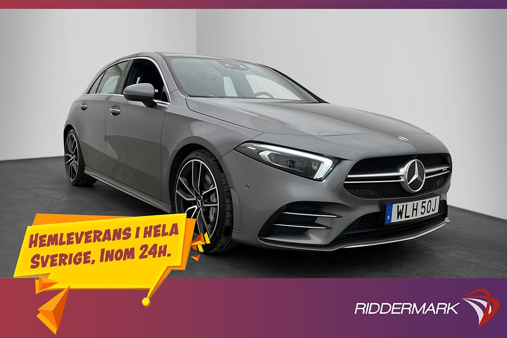 Mercedes-Benz A 35 AMG 4M 306hk Pano Wide HUD 360° Värmare