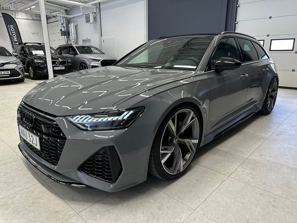 Audi A6 RS 6 Avant B&O/PANO/MATRIX/VALCONA/22"/Sv.Såld/360