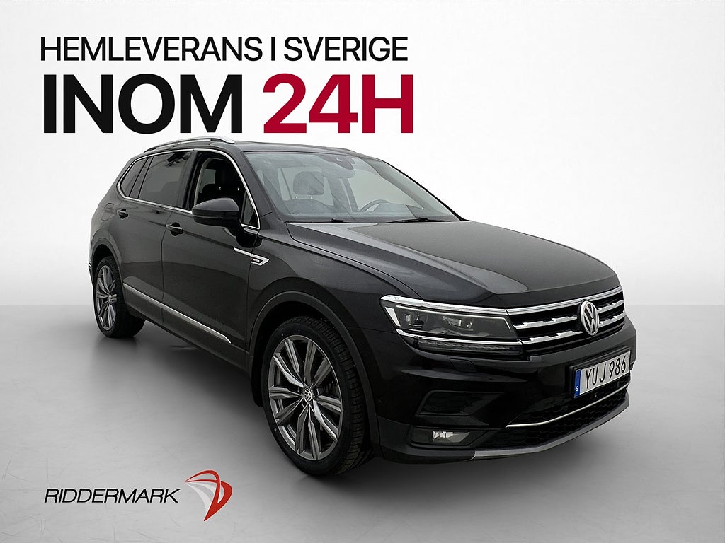 Volkswagen Tiguan Allspace 4M GT 7-Sits Pano Värm Skinn Drag