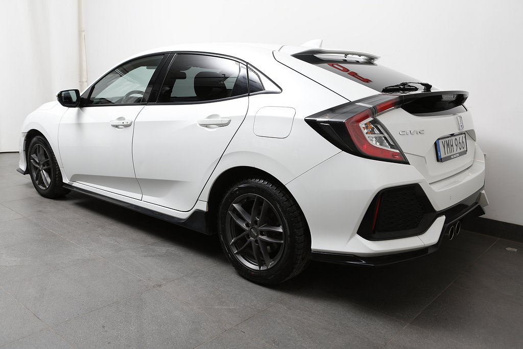 Honda Civic 1,5 i-VTEC Turbo 182hk Sport + Aut Navi Glastak 2018