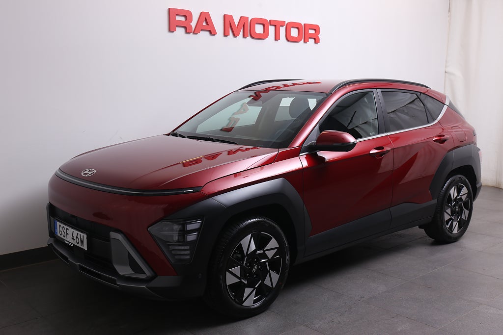 Hyundai Kona Hybrid 1,6 GDi 141hk HEV Advanced Aut Skinn Navi