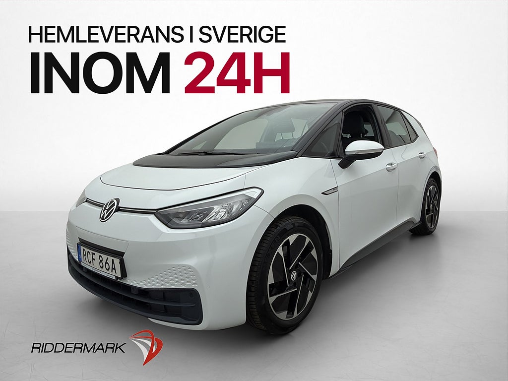 Volkswagen ID.3 Pro Performance Navi CarPlay Värmare MOMS