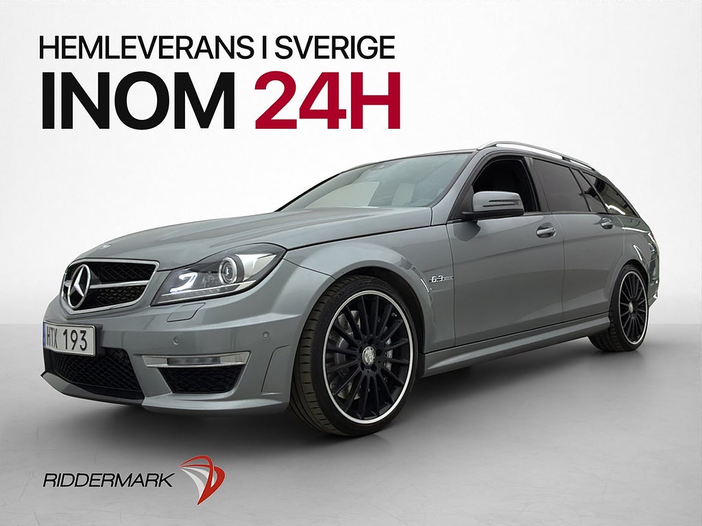 Mercedes-Benz C63 AMG 457hk Taklucka H/K Kamera Svensksåld