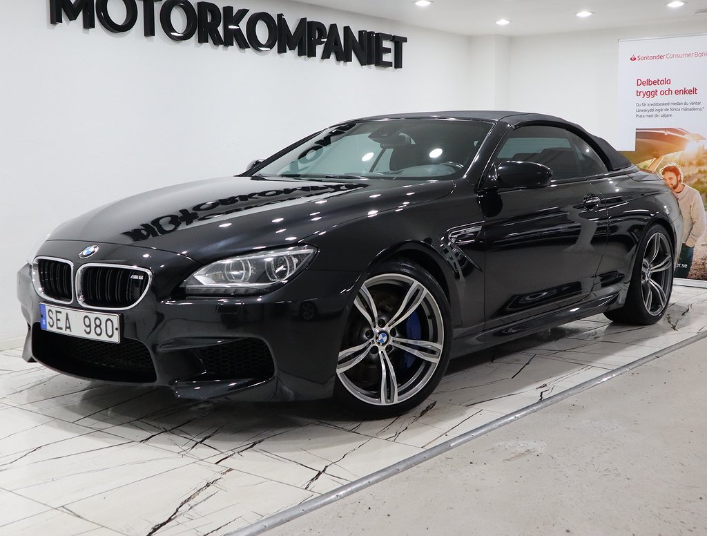 BMW M6 Convertible DCT HuD Navi 360º Kamera Svensksåld