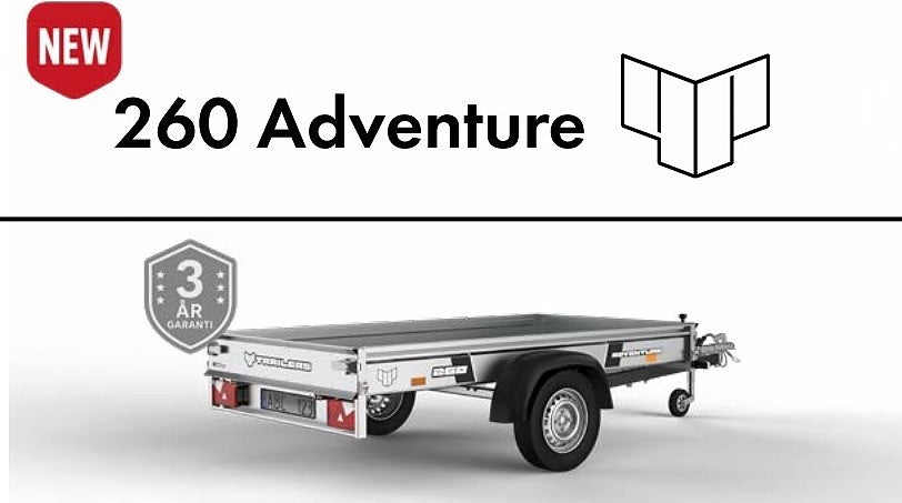 4P 260A 750kg Släpvagn 