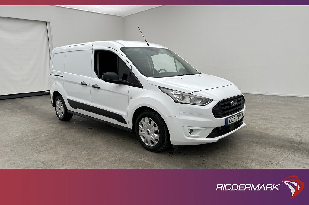 Ford Transit Connect LWB Värmare Dragkrok 3-Sits PDC Moms