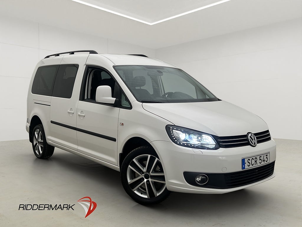 Volkswagen Caddy Maxi Life 4M Värmare Drag PDC 7-Sit 1-Ägare