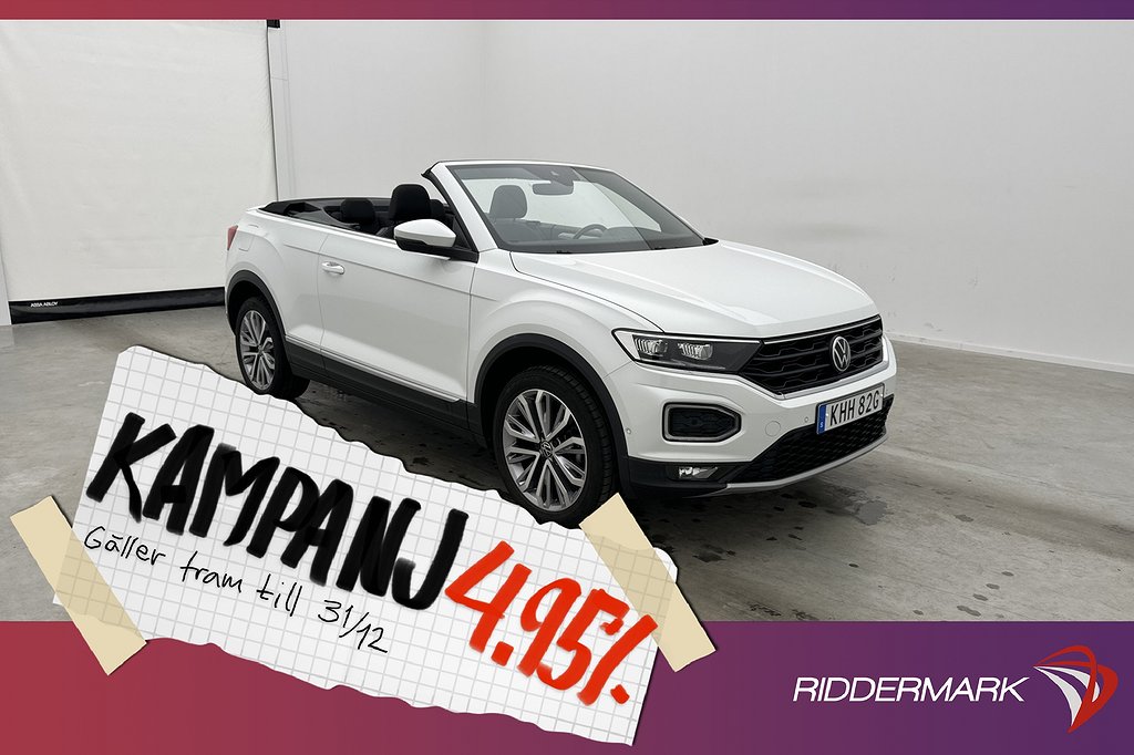 Volkswagen T-Roc Cabriolet 1.5 TSI DSG150hk Ka 4,95% Ränta