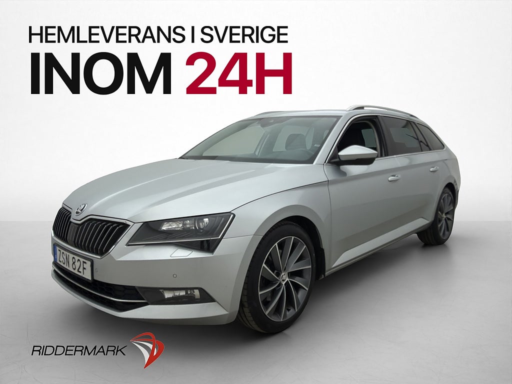 Skoda Superb 190hk 4x4 L&K Värmare Kamera Skinn Canton Drag
