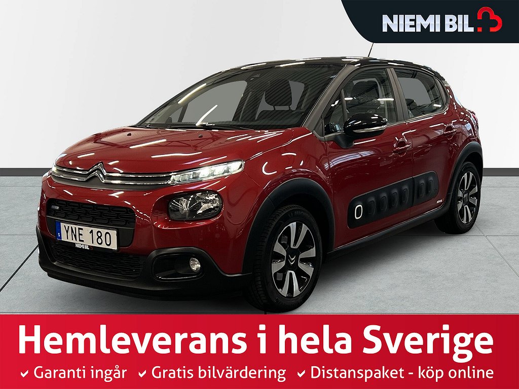 Citroën C3 1.2 VTi S&V-hjul/Psens/Carplay/360kr skatt/LågMil