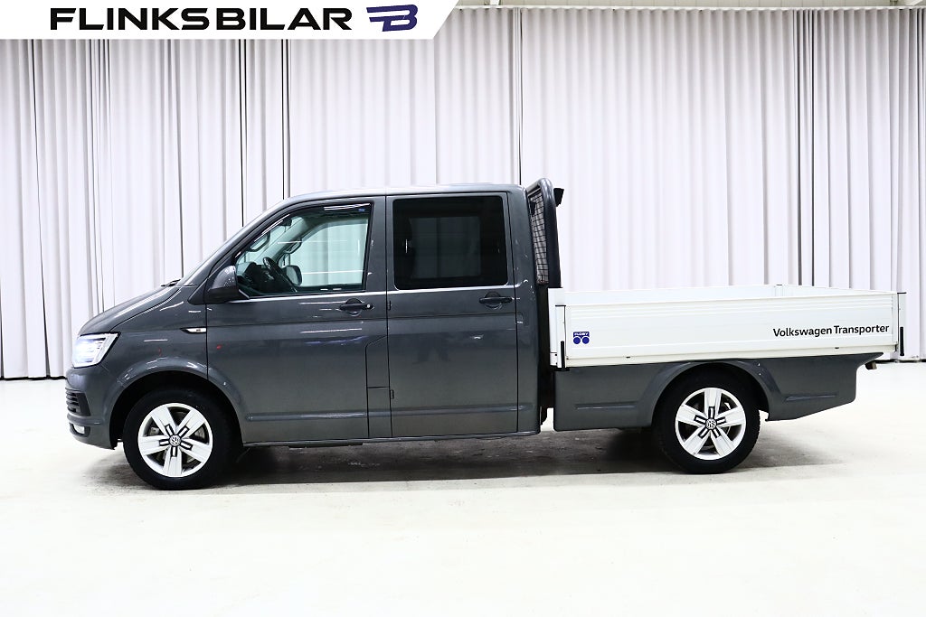 Volkswagen Transporter 4Motion DSG 204HK Dubbelhytt|Flak|Kambytt|Moms