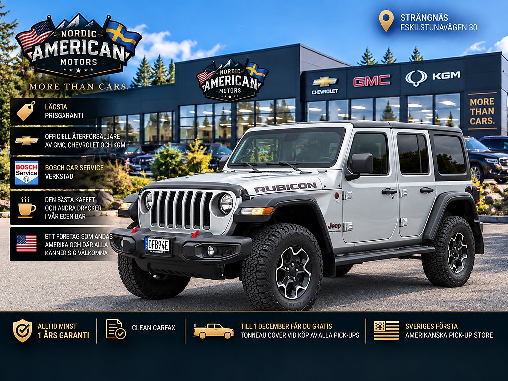 Jeep Wrangler Unlimited 3.6 V6 4WD Rubicon -I LAGER- Dragkrok/Alpine