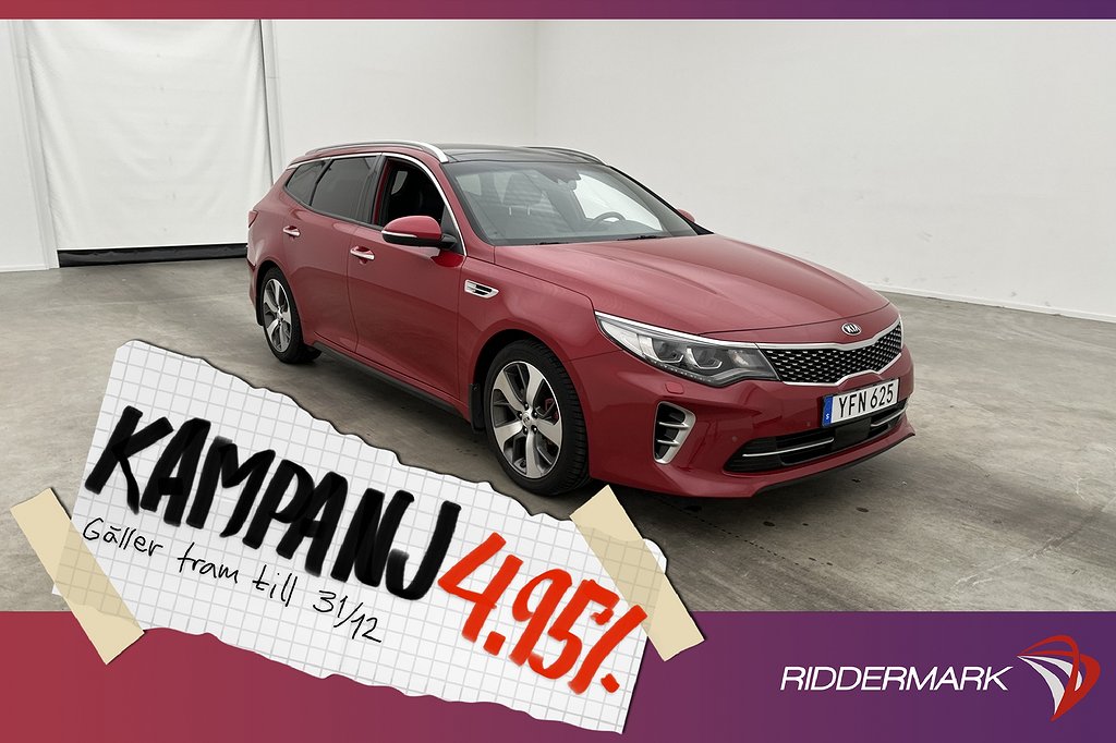 Kia Optima SW GT 2.0 Turbo 245hk Pano H/K Kame 4,95% Ränta