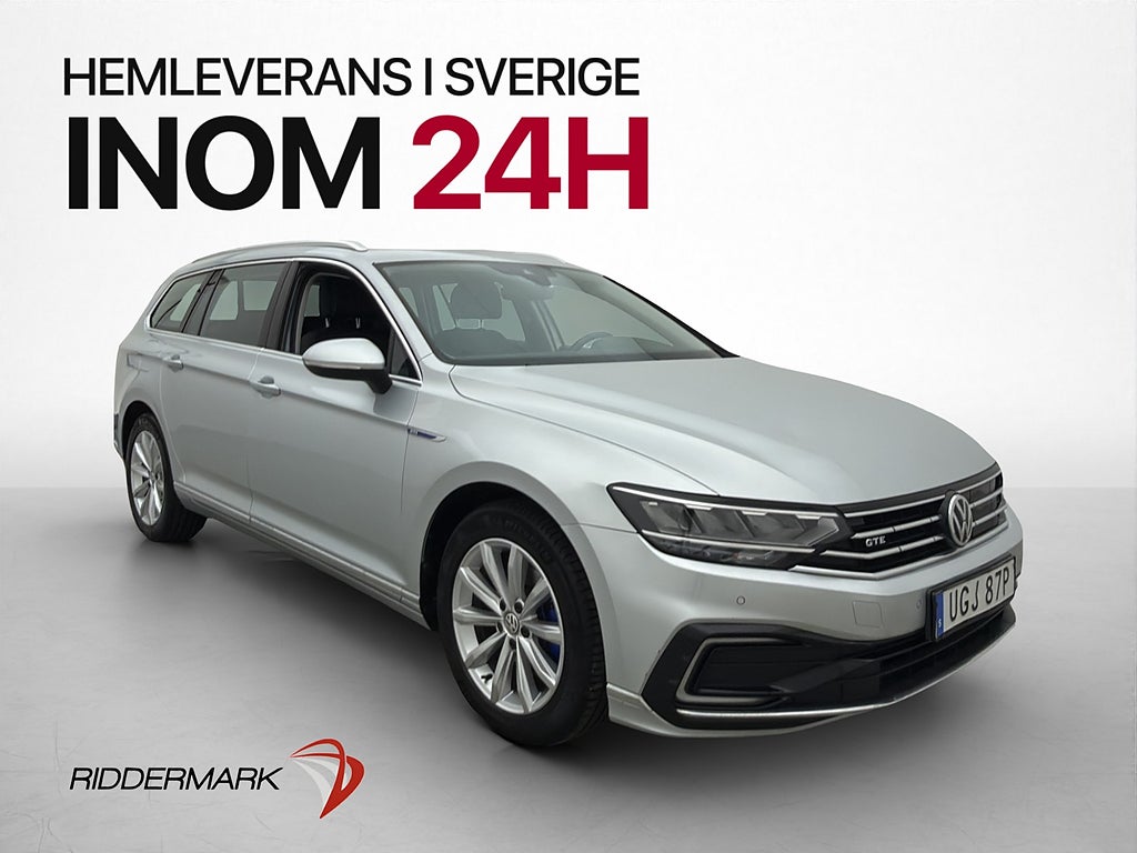 Volkswagen Passat GTE 218hk Värmare Kamera CarPlay Dragkrok