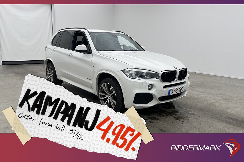 BMW X5 xDrive30d 258hk M Sport H/K Navi 360° Ski 4,95% Ränta