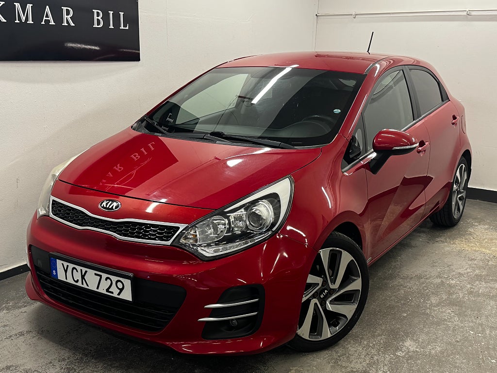 Kia Rio 5-dörrar 1.2 CVVT GLS|Navi|B-kam|P-sens|Ny-serv