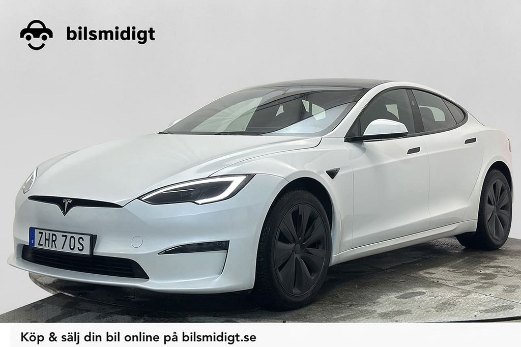 Tesla Model S Long Range AWD DragStrip Pano Yoke Moms 670hk