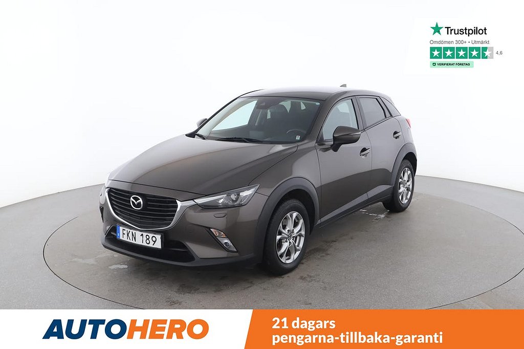 Mazda CX-3 SKYAKTIV-G / PDC-bak, Cruise-control & Lane-assist