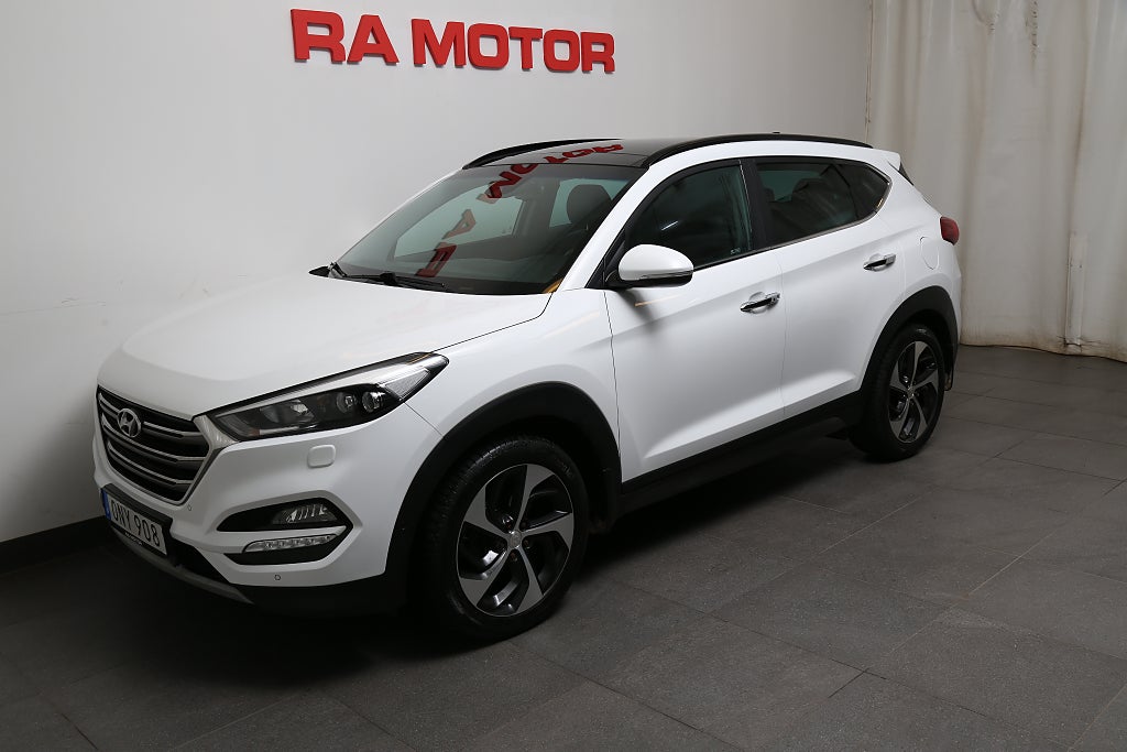 Hyundai Tucson 1,6 T-GDI 177hk Premium AWD Pano Skinn Motorv Drag 2017