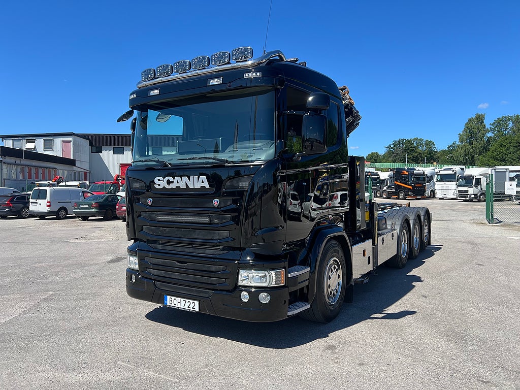 Scania R490 8x4*4 Tridem Kranväxlare, Palfinger 27002 Kran